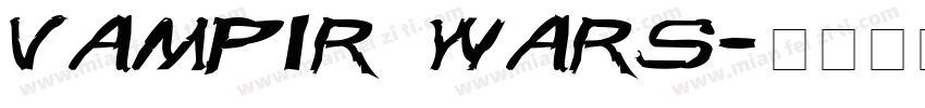 Vampir wars字体转换